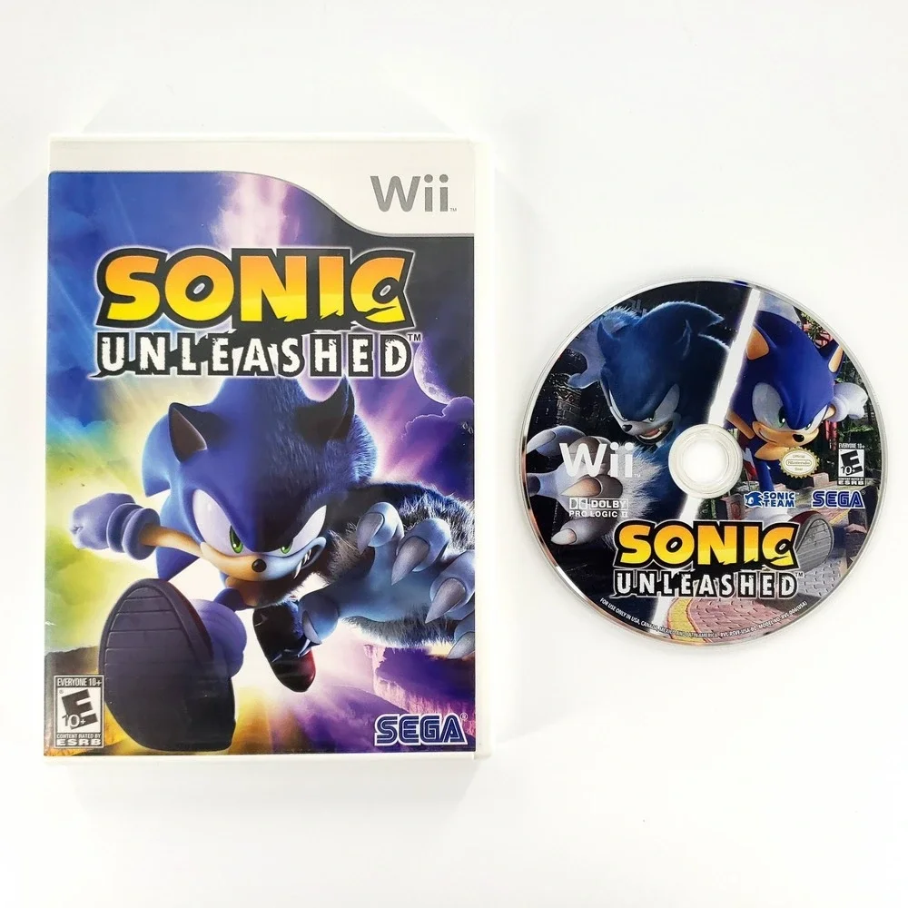 Sonic Unleashed (Nintendo Wii, 2008) No Manual Tested & Works